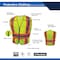 Ge Green 5 POINT Breakaway Safety Vest, 5 Pockets, L GV084GL - alternate 4